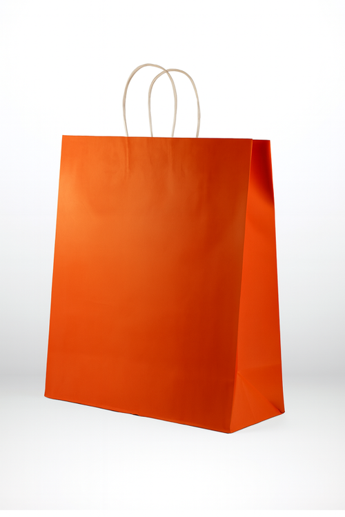 Premium Farbige Papiertüten mit TWISTED Griff (M size)