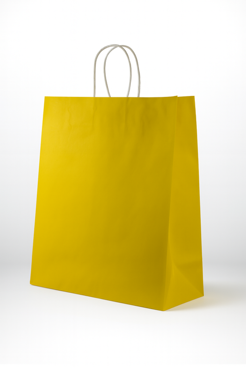 Premium Farbige Papiertüten mit TWISTED Griff (M size)